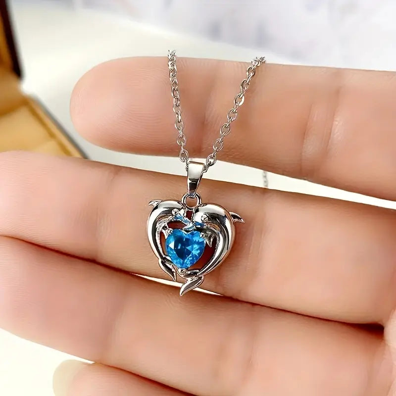 Oceanheart Ikrek Nyaklánc | Fehér Arany